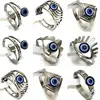 20Pcs New Trendy Stainless steel Jewelry Eye Evil Eye Rings Women Man Ring Wholesale 3