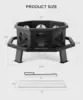Fire Pit, Outdoor Fire Pit Wood Burning Fire Pits with Cooking Grill, Large Firepits for Outside Octagonal Heavy Duty Firepit 6