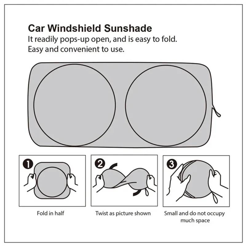 Car Sunshade Windshield Sunshade for Mercedes BMW Toyota Ford Mini Cooper Volvo Car Front Windscreen Cover
