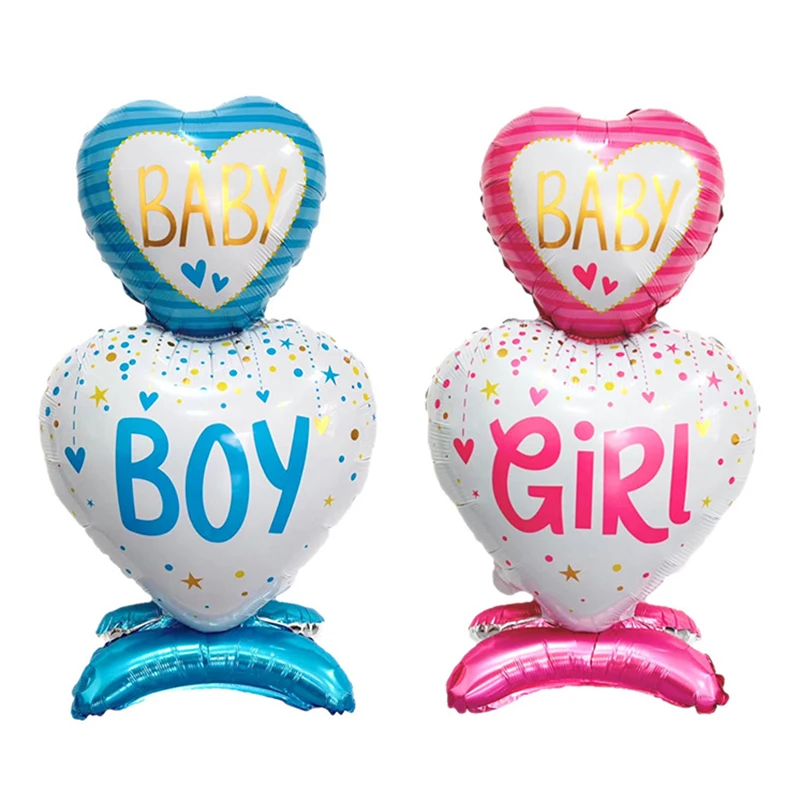 1 Stück Gender Disclosure Party-Ballon, männlicher oder weiblicher Love Union-Ballon, gepaart mit Blau und Rosa für Gender Disclosure Party