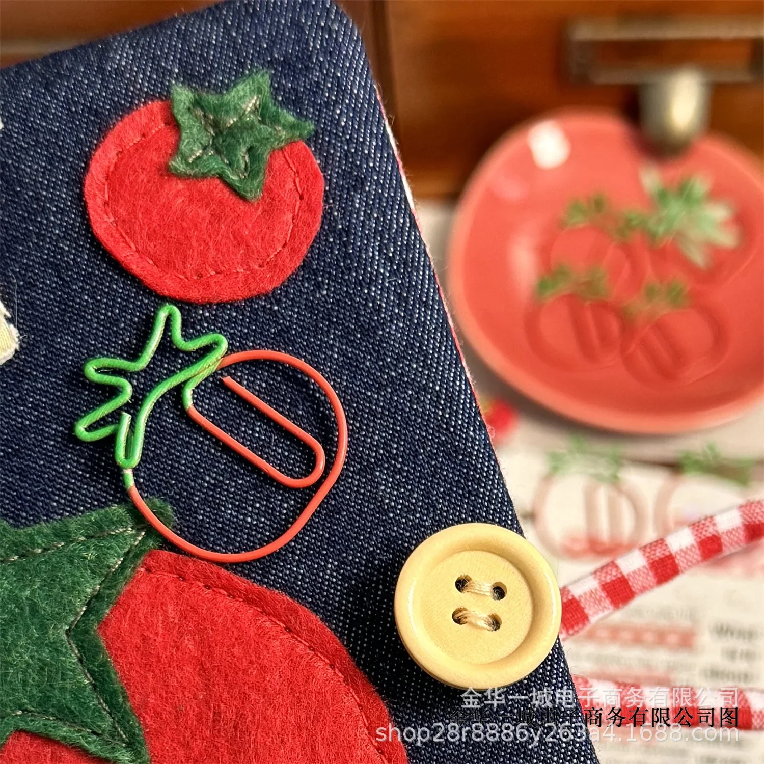 Japanese Retro Tomato Paperclips 5Pcs