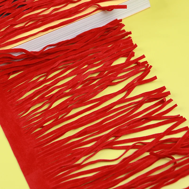5Meters 15CM Length 3MM Width Fringe Tassel Suede Leather Fringe Sewing Lace Decorative Trimmings Stitching tassel fringe tassel decoration tassel accessories tassel trim leather tassels