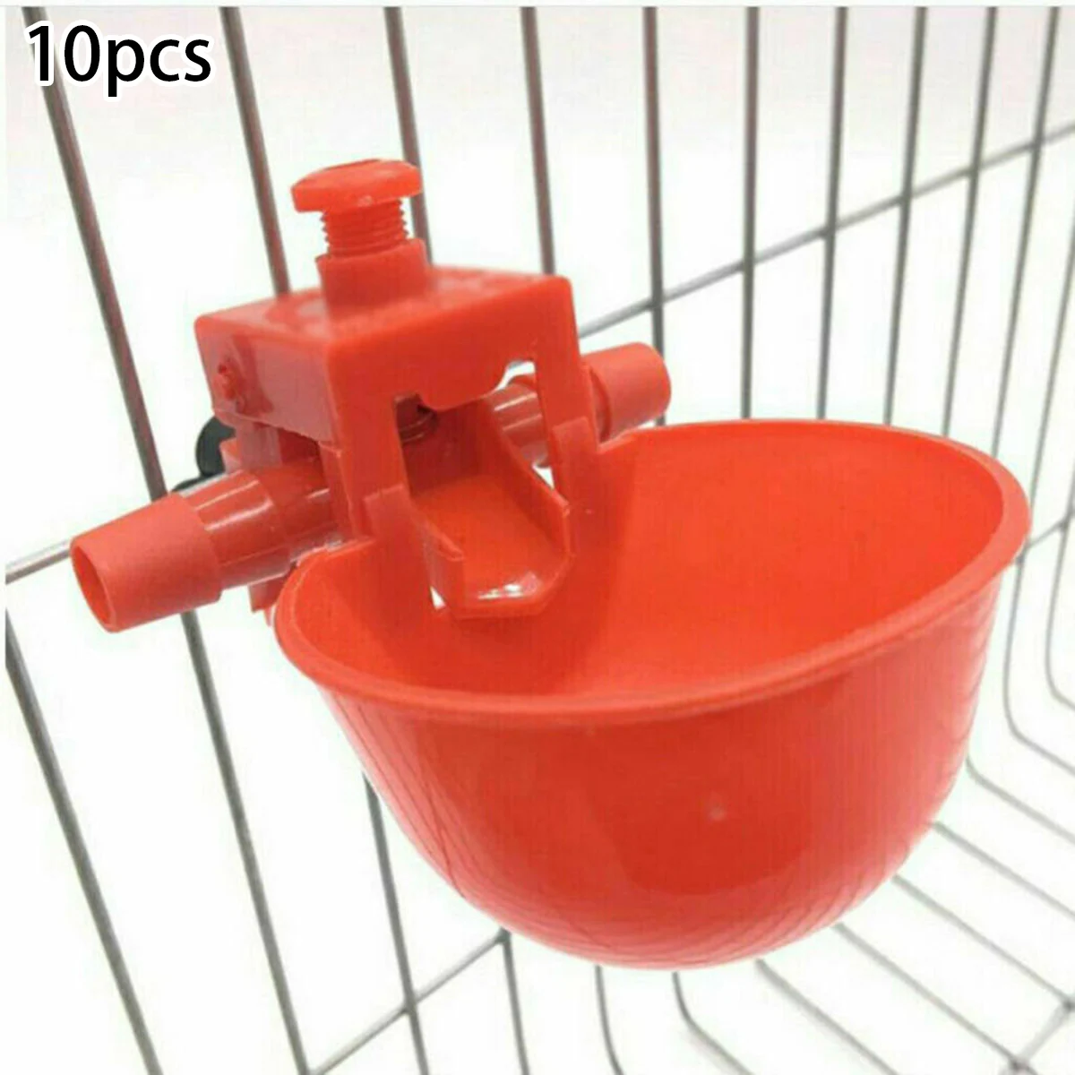 Poultry Drinking Cup Chicken Hen Plastic Automatic Waterer For 9.5 Mm Pipe Diameter Commercial Chicken And Poultry Farms 10PCS