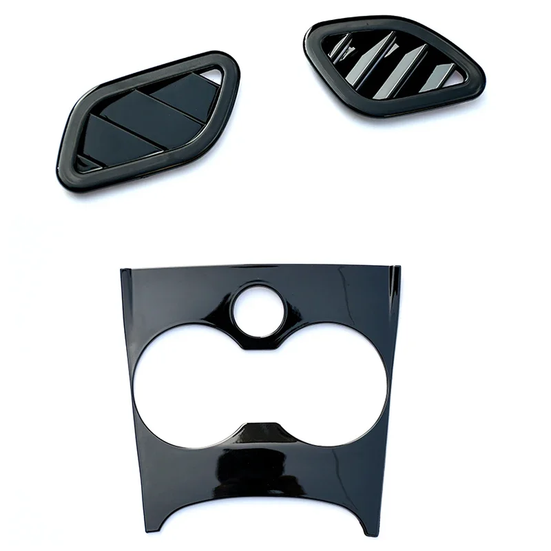 Car Stickers For Polo Full Set Interior Black Dashboard Outlet Cover Gear Shift Trim for Volkswagen Polo 2011- 6R 6C MY15