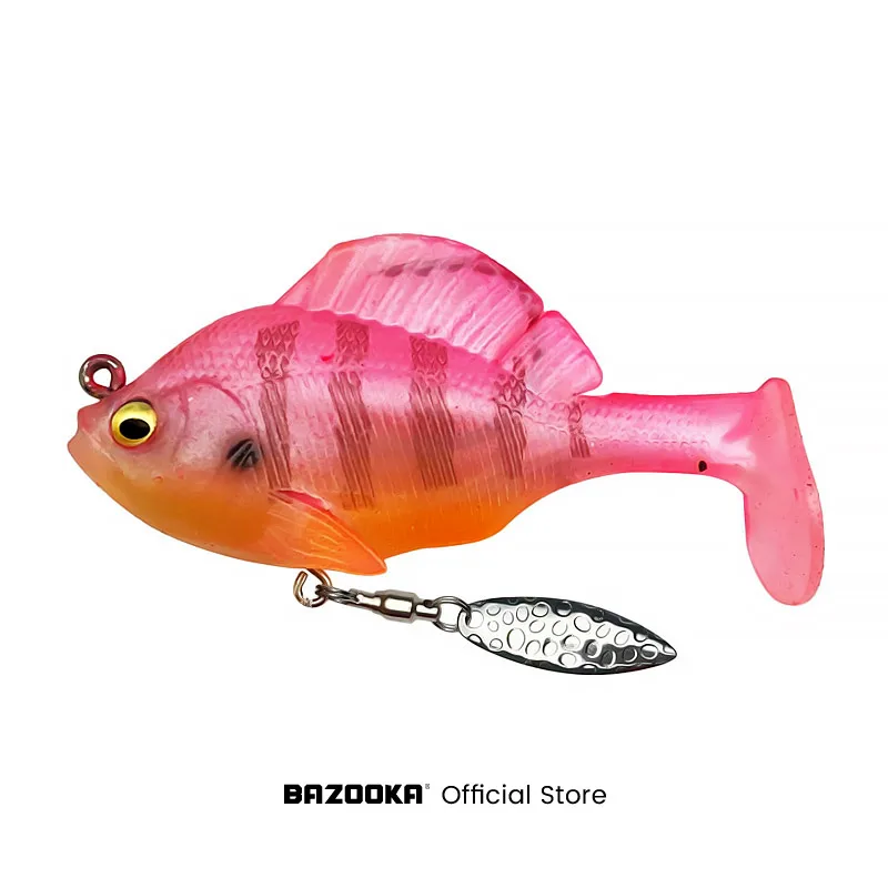 Bazooka Swimbait Angeln Weicher Köder VIB Jig Sinking Spinnerbait Blei T Schwanz Shad Löffel Wobbler Silikon Für Hecht Bass Winter Köder – Detail 11