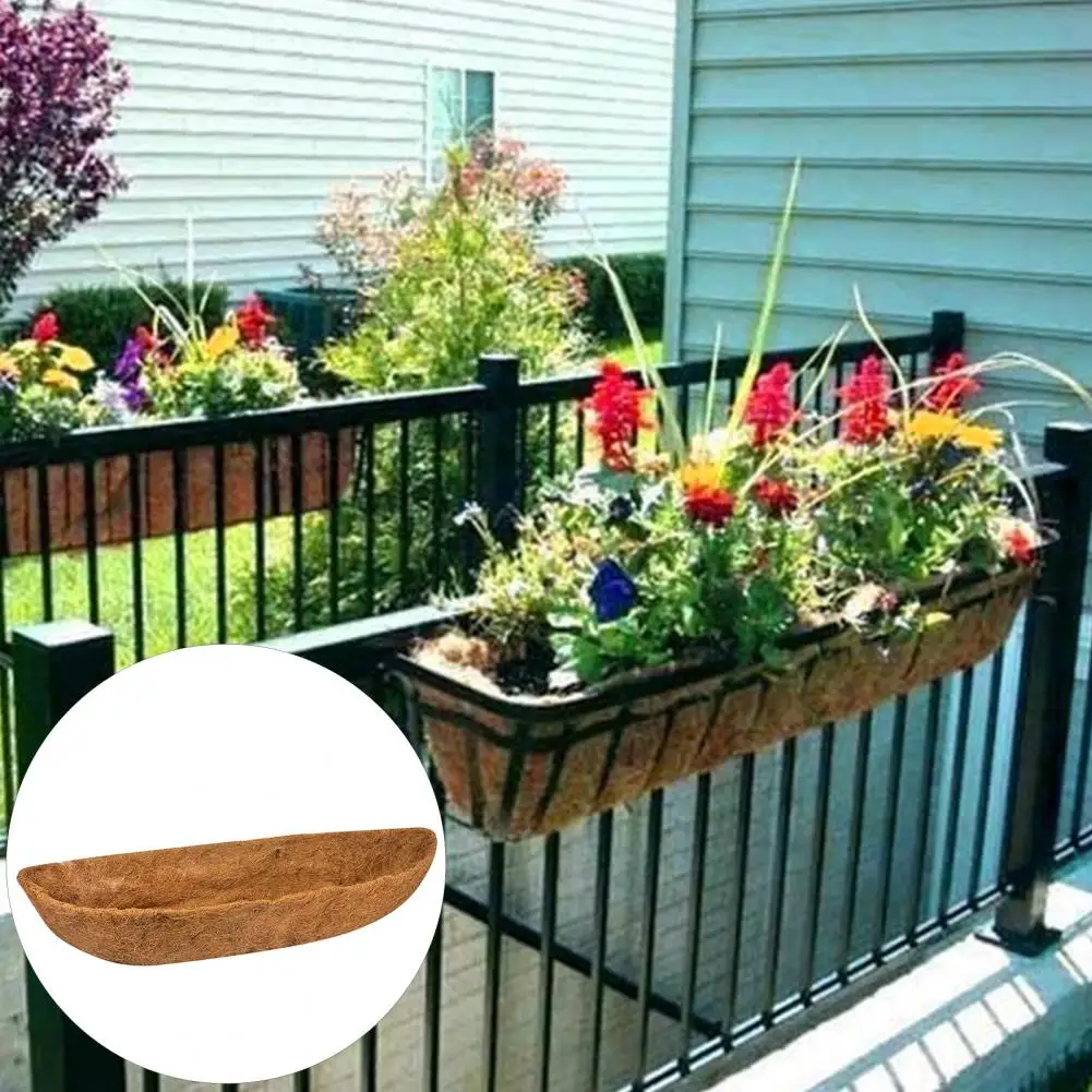 

Insert Coco Coir Mat Premium Coco Coir Liner for 36/48-inch Flower Baskets Foldable Breathable Durable Plant Basket for Wall