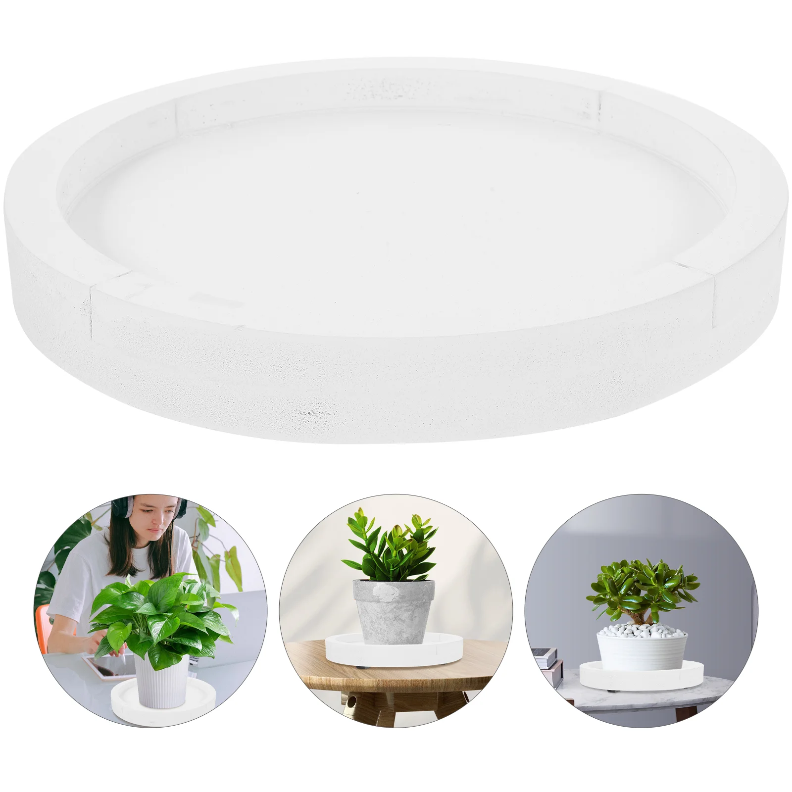 

Flower Pot Tray Saucers for Plants Pots Indoor Accessories Water Catcher Drainage Pallets