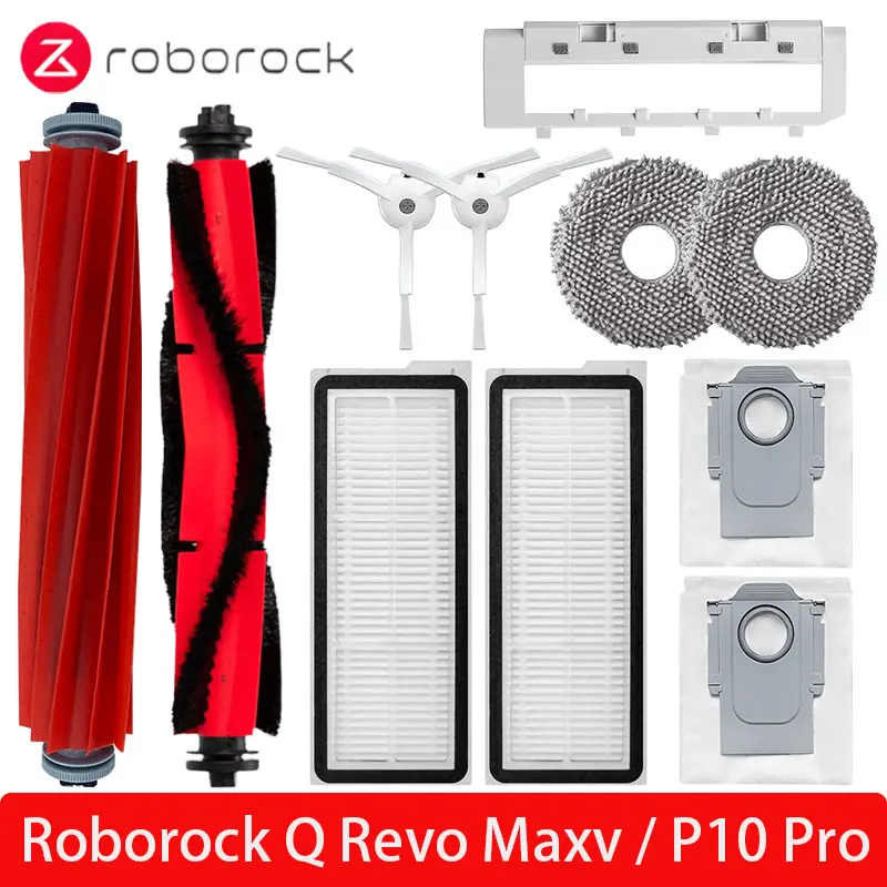 Roborock Q Revo Maxv / Roborock P10 Pro 로봇 진공 청소기 메인 사이드 브러시 필터 걸레 천 먼지 봉투 부품 