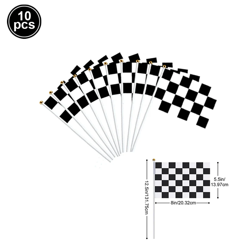 Race Car Theme Party Checkered Foil Balloons - Wheel & Tire Design for Kids Racing Birthday & Baby Shower Decorations