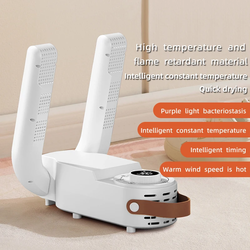 Shoe Dryer Intelligent Timer Adjustable Dryer Quick Drying Deodorizing Sterilizing Shoe Dryer Household Shoe Warmer Heater 3