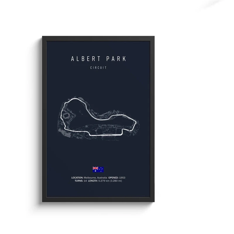 Formula 1 Racing Circuit Canvas Art: Aesthetic Motorsport Wall Decor
