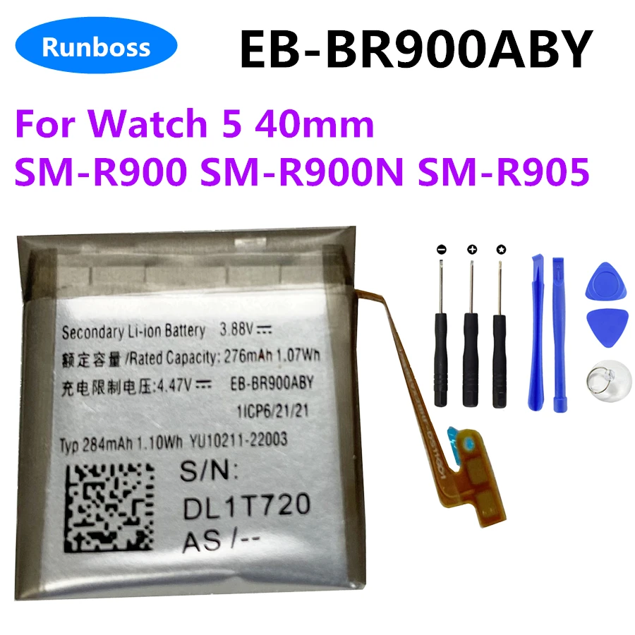 

Runboss новая версия 276 мАч запасная батарея для Samsung Watch 5 40 мм