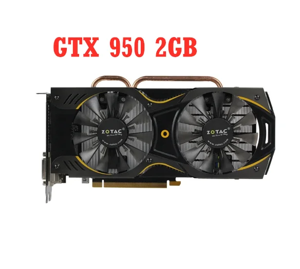 

ZOTAC GTX 950 2GB Graphics Cards 128Bit GDDR5 Video Card GPU For NVIDIA Original GeForce GTX950 2GD5 GM206 PCI-E X16 Hdmi Dvi