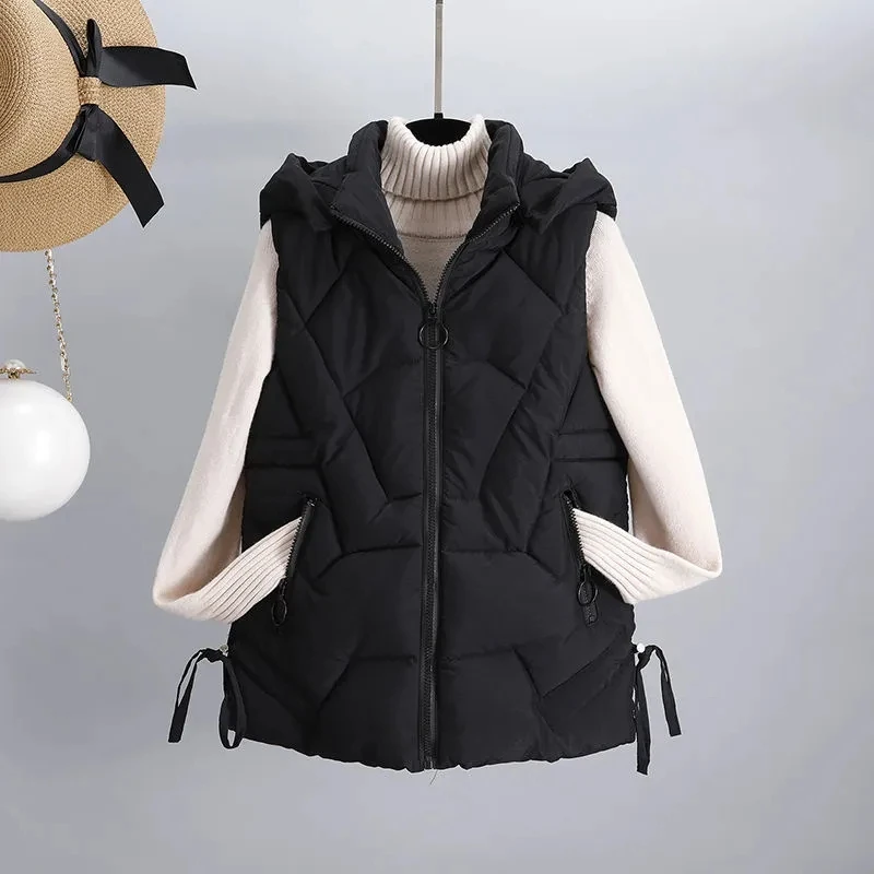 TRAF ZR Vests for Women 2023 Winter and Autumn Sleeveless Vest Woman Y2k  Streetwear Warm Casual Thick Waistcoat New In Outwear - AliExpress