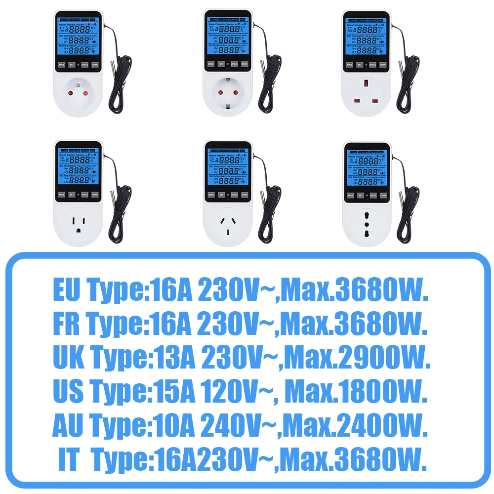 Digital Thermostat Controller 120-230V for Refrigerator Aquaculture