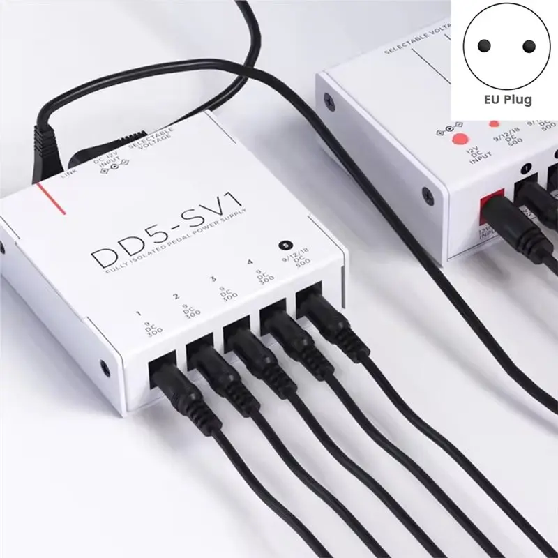 DD5-SV1 고출력 디지털 이펙터 완전 절연 필터 전원 공급 장치 리플 노이즈 감소 페달 효과