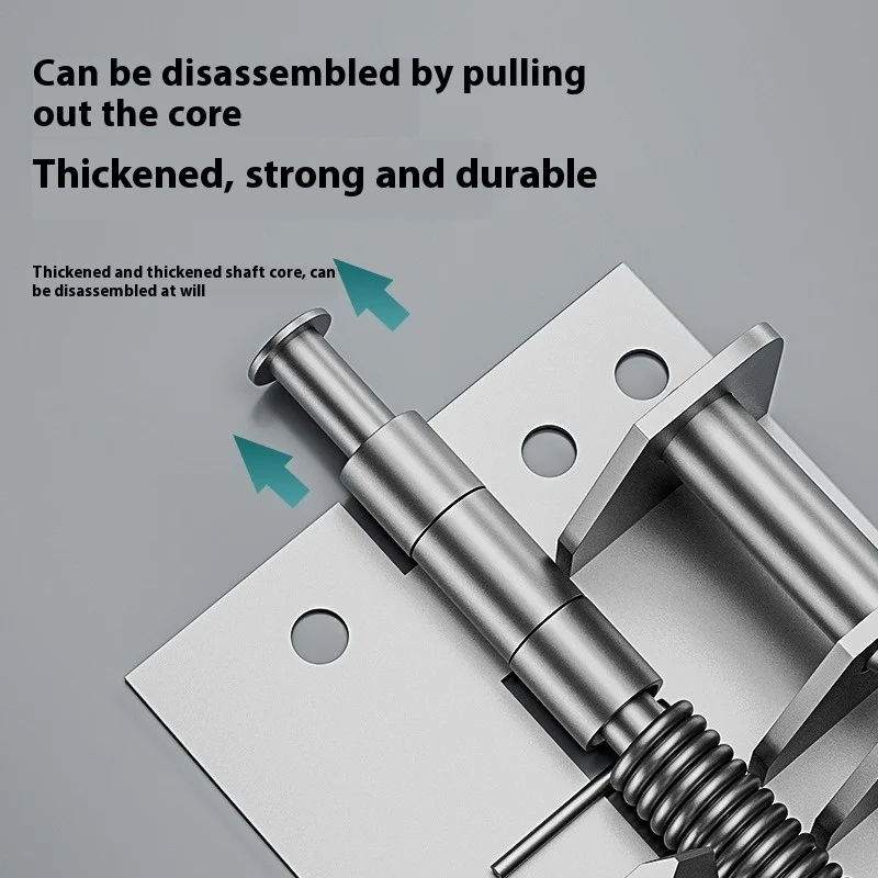5 Inch er Device Spring Invisible Hinge 90 Degree Automatic Door Closer Multi-function Hinge