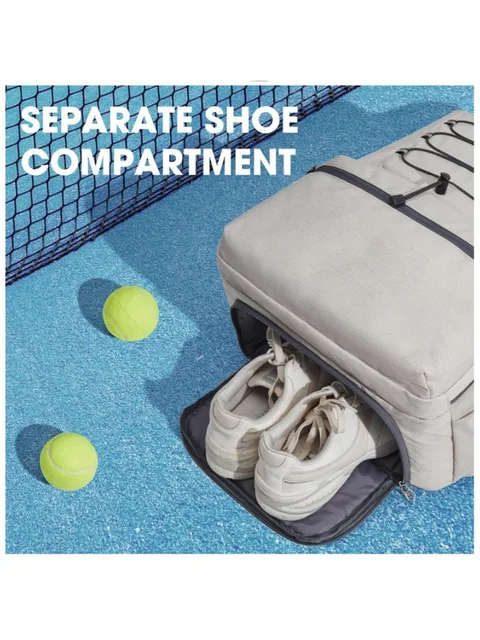 Badminton Bag Waterproof Multifunctional Shoulder Bag Separate Shoe Compartment Sport Bag Gym Bag Racket Bag Pickleball Bag 6