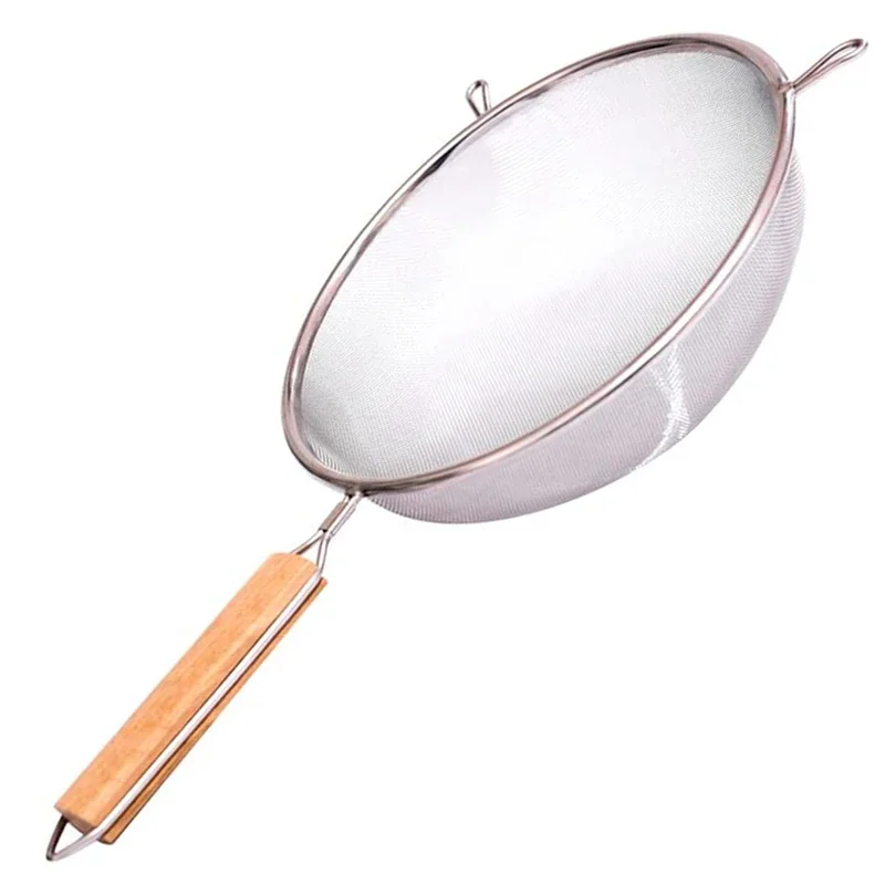 

Сито из нержавеющей стали 304, 3 шт., сито из проволоки с изолированной ручкой, инструменты для выпечки и кухни, дуршлаг, сито для муки