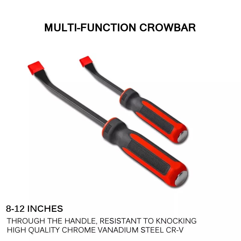 8-18inch Multi-Function Long Tire Crowbar 30&deg; Tire Replacement Tool Car Pry Bar Heavy Duty Crowbar CV-R Removal Hand Tools