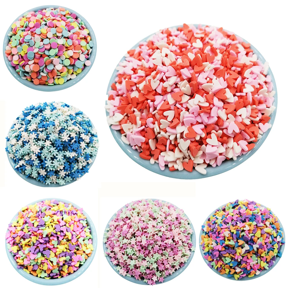 50g/lot Charms Addition Sprinkles Filler for Crafts Fluffy Mud Toys Slimes Supplies Accessories Clay DIY Beads Cake - Цена: US $2.64 - 2.83 / lot