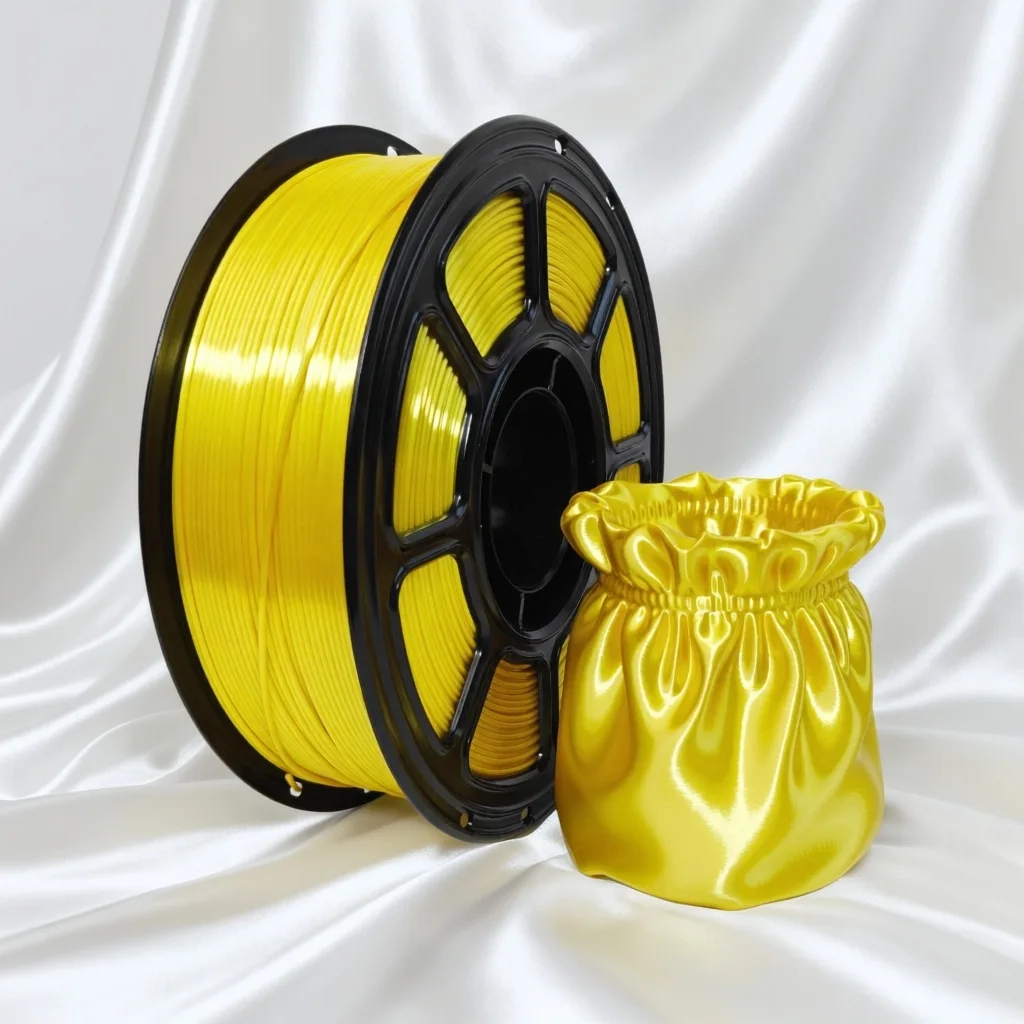도매 1KG 실크 PLA 필라멘트 1.75mm 샤이니 블루 골드 핑크 청록색 퍼플 3D 프린팅 재료 (밤부랩, 크리얼리티, 엔더 3 호환)