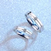 Daifuni 100% S925 Sterling Silver Love Forever Smooth Ring For Men Women Couples Lovers Festival Wedding Anniversary Jewelry 4