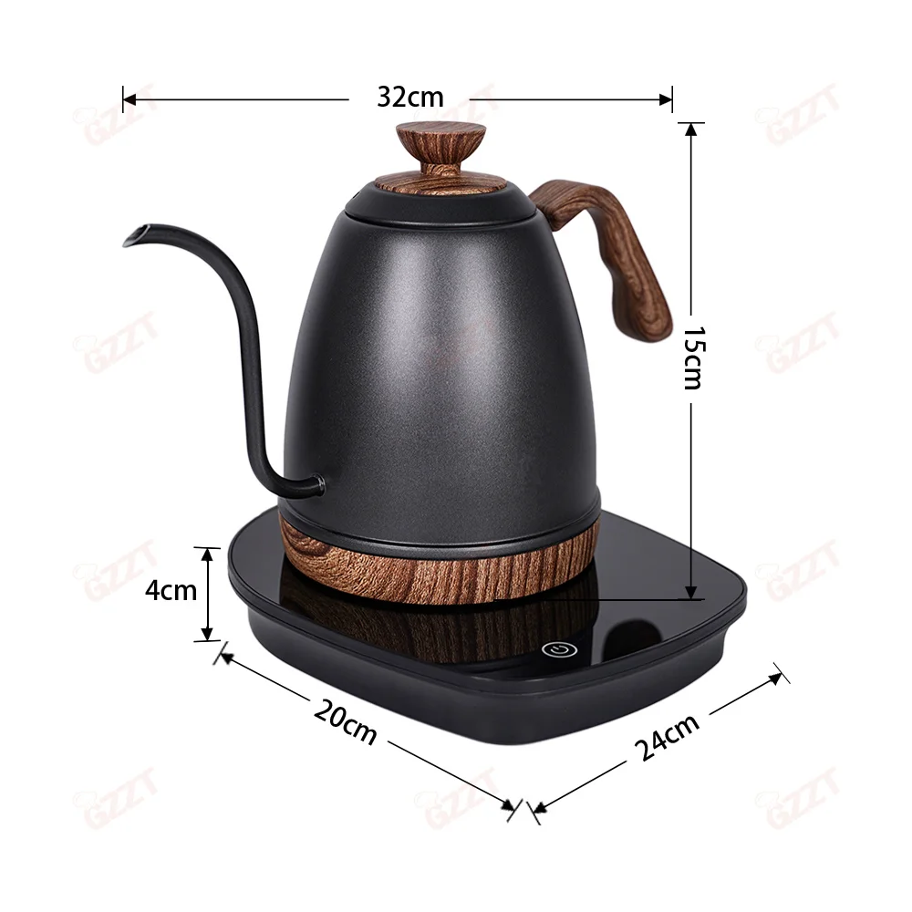 GZZT POK Artisan Electric Gooseneck Kettle Precise Temperature/Water Flow Control Heating Kettle Electric Pour-Over Kettle 2