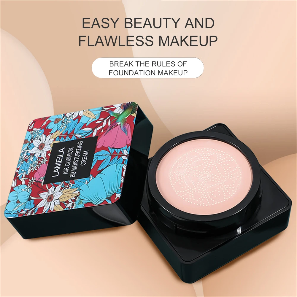 Liquid Foundation CC Cream Air Cushion Cream Cushion Foundation Makeup Cream Air Cushion CC Cream+Mushroom Head Makeup Puff Moisturizing Concealer Liquid Foundation Beauty Cream Brighten Tone For All Skin