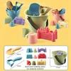 6PCS Beach Toys Beach Castle Bucket Shovel Rake Mold Digging Sand Kit Parent-Children Interactive Summer Outdoor Toys for Kids 2