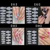 12Pcs/sheet Reused Soft silicone Pad French Line Nal Forma Dual Sticker Poly Nail Gel Duet System Dual Form for French Manicure 6