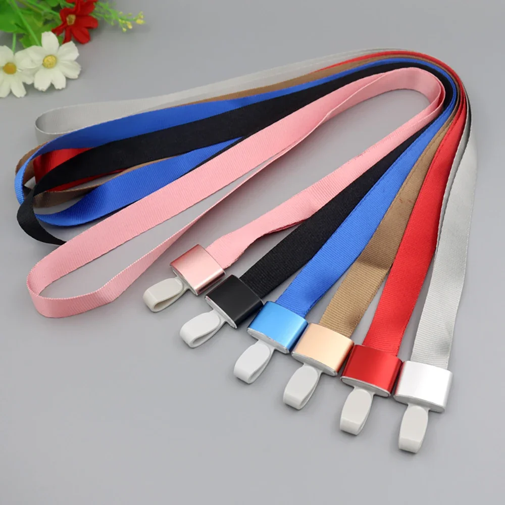 Card Holder New Fashion Aluminum Alloy Lanyard Work ID Card Holder Business Work ID Badge Holder Metal Bags Case