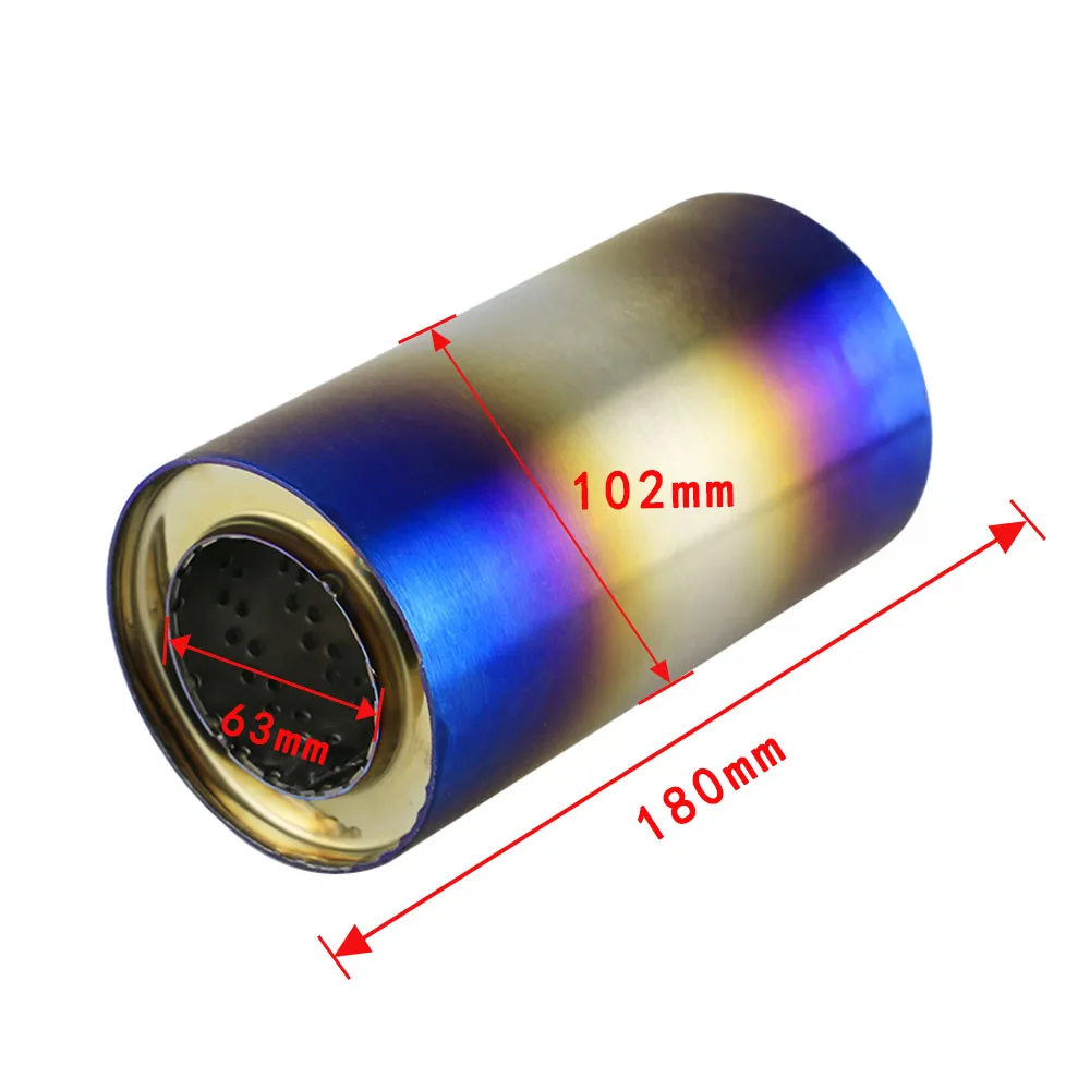 JZZ stainless steel universal car exhaust resonators muffler 2.5 inch