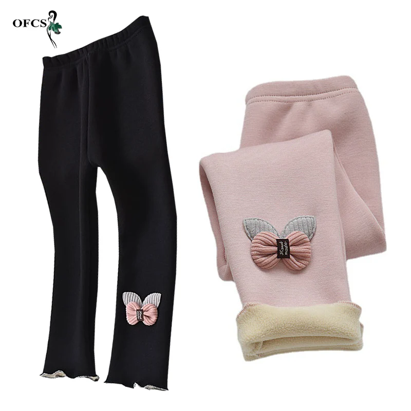 

Winter Girls' Leggings New Arrival Child Clothes Plus Velvet Children's Pants Thickening Cold -10C Kids Outer Wear Warm Trousers