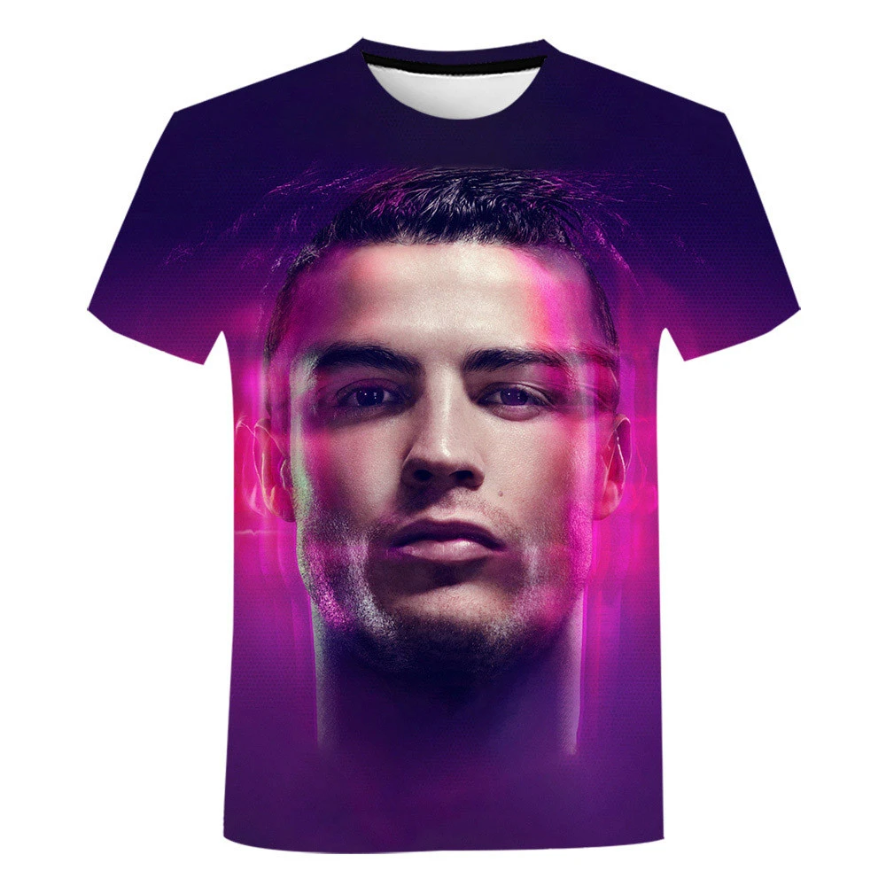 Cristiano ronaldo camisetas 3d para hombre, ropa de calle de fútbol, cr7, moda masculina, ropa deportiva| | - AliExpress