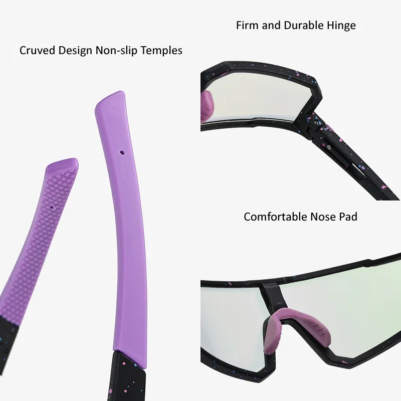 Photochromic Sports Sunglasses for Outdoor Activities - UV400 Protection