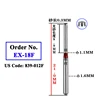 Safe End Cutting Diamond Bur ISO 150/012 (EX-18) For Shoulder Preparation, Inlay/Full Crown Prepare 5 Pieces Bur/Pack 6