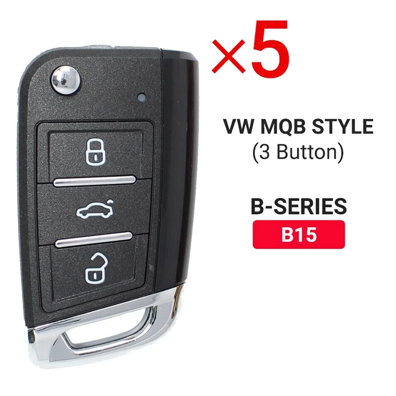 

KEYDIY B Series B15 3 Button Remote Control Key For KD200 KD900 KD900+ URG200 KD-X2 Mini KD For VW MQB Style