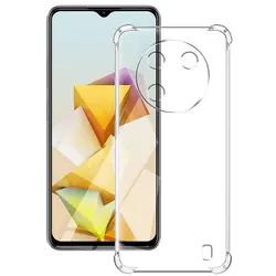 Shockproof Clear Soft Silicone Back Cover for ZTE Blade A73 5G (Shockproof Case)