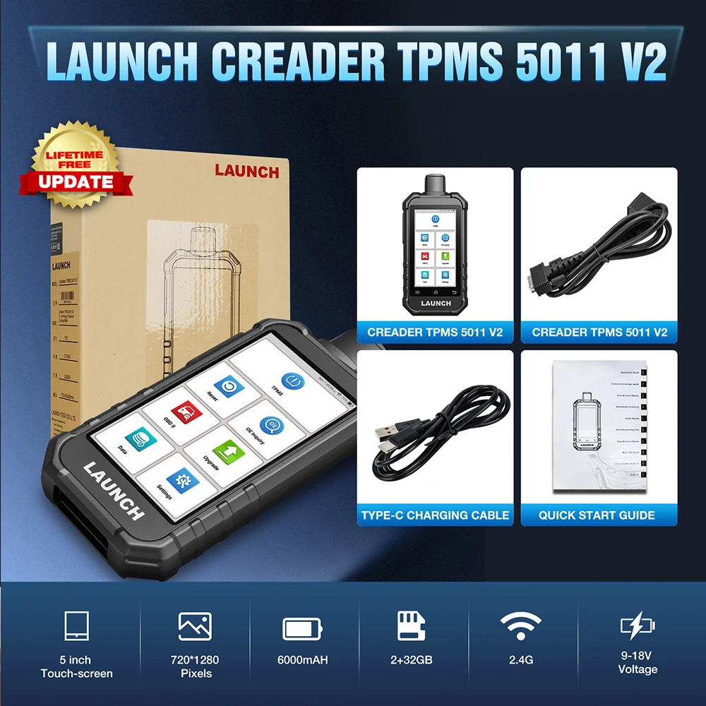 LAUNCH X431 Creader 5011 V2 Technical Specifications and Design