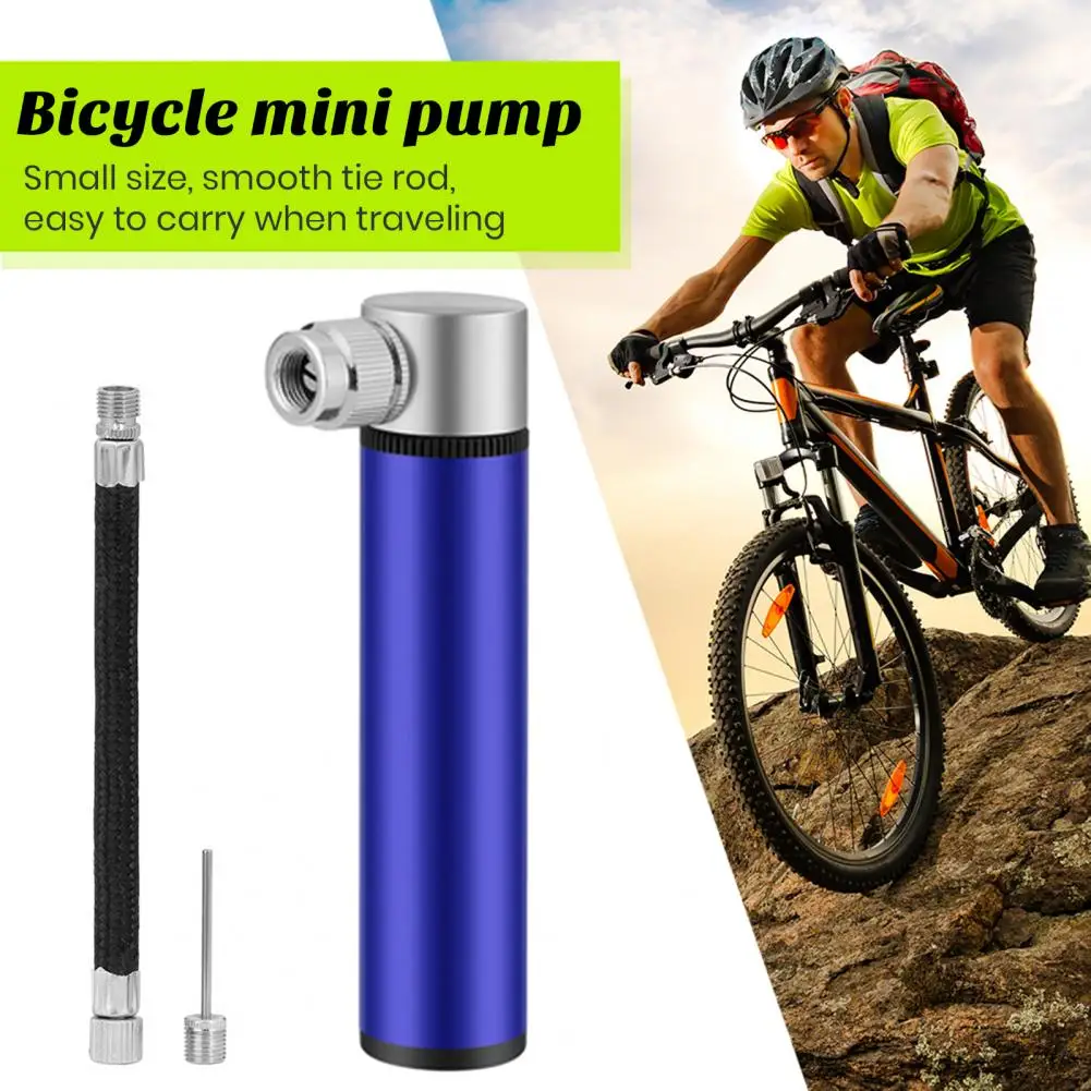 

Mini Bike Pump Mini Pump High Pressure Mini Size Compact Bicycle Pump 120psi Handheld Aluminum Alloy for Bikes for On-the-go