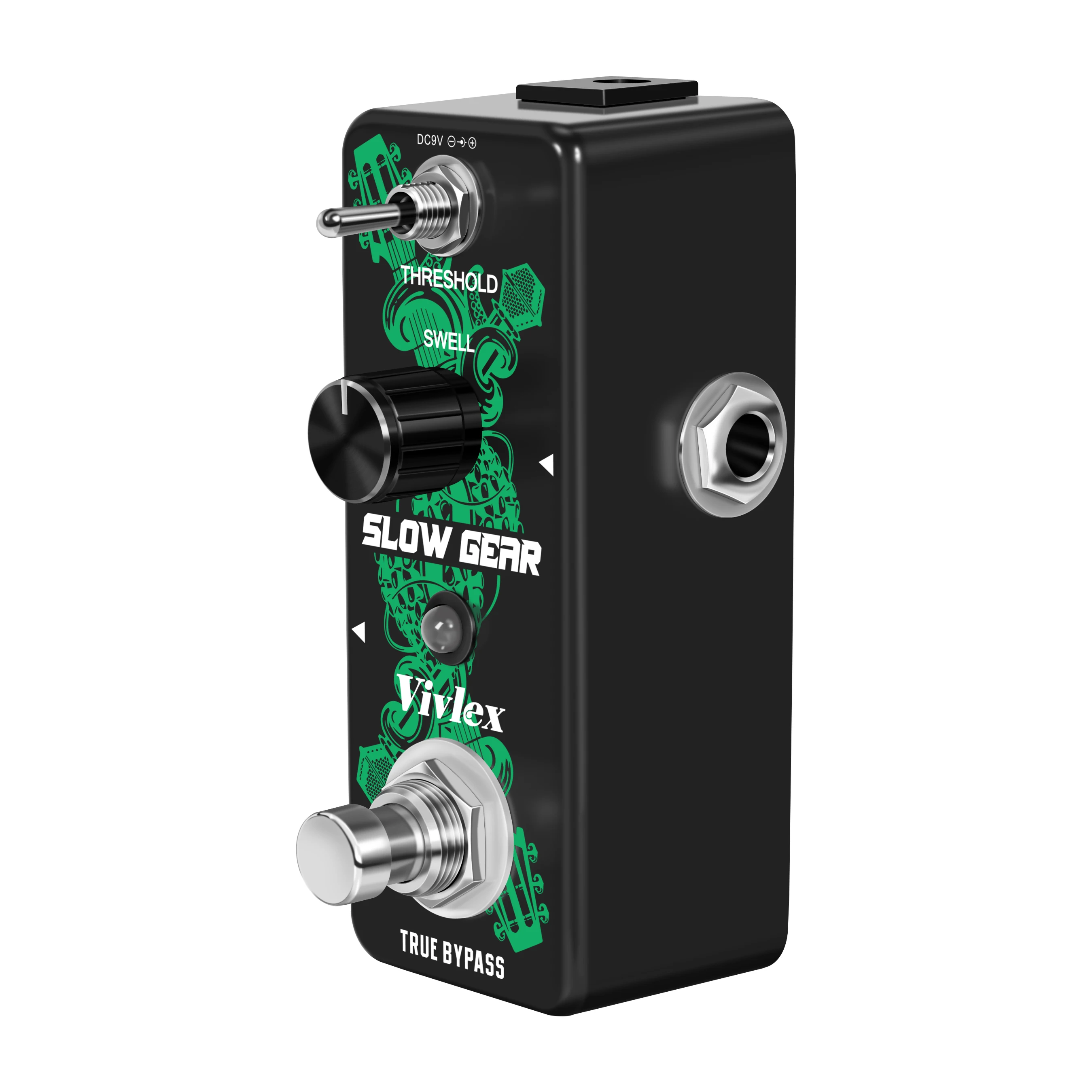 Vivlex LEF-3805 Slow Hand Digital Guitar Effect Pedal Electric With Slow Gear Ture Bypass Mini Size True Bypass Full Metal Case