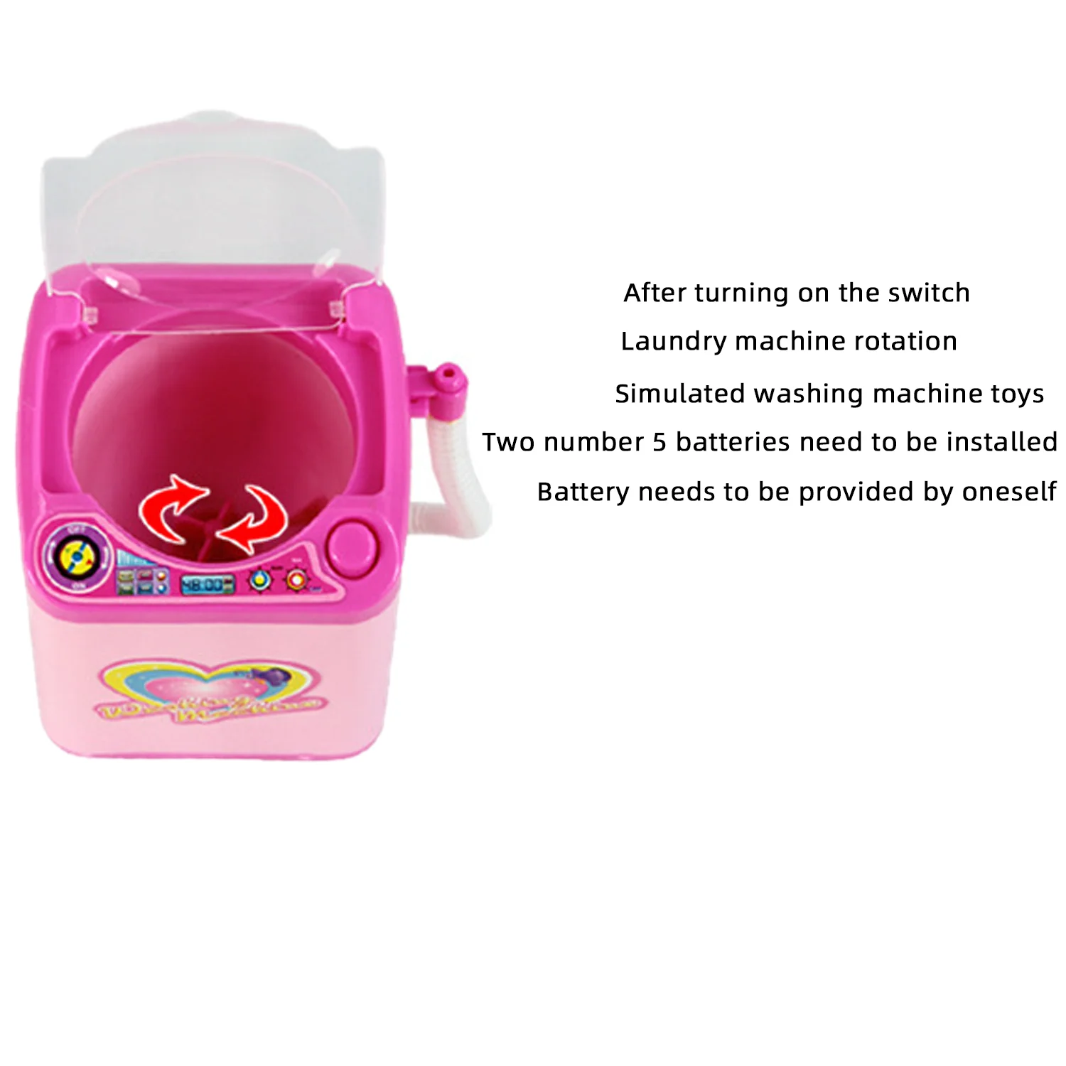 Mini simulation home appliance washing machine, children's home play toy, cultivating hands-on ability 5