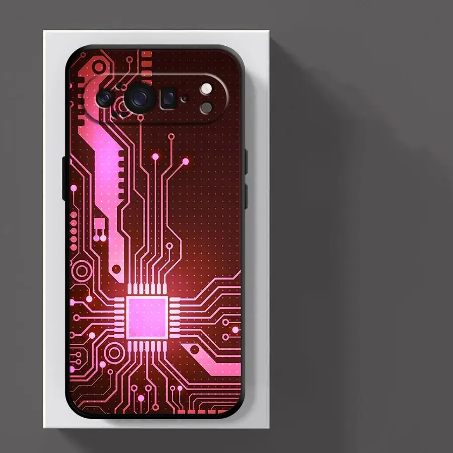 Retro Circuit Board Design Phone Cover Case by