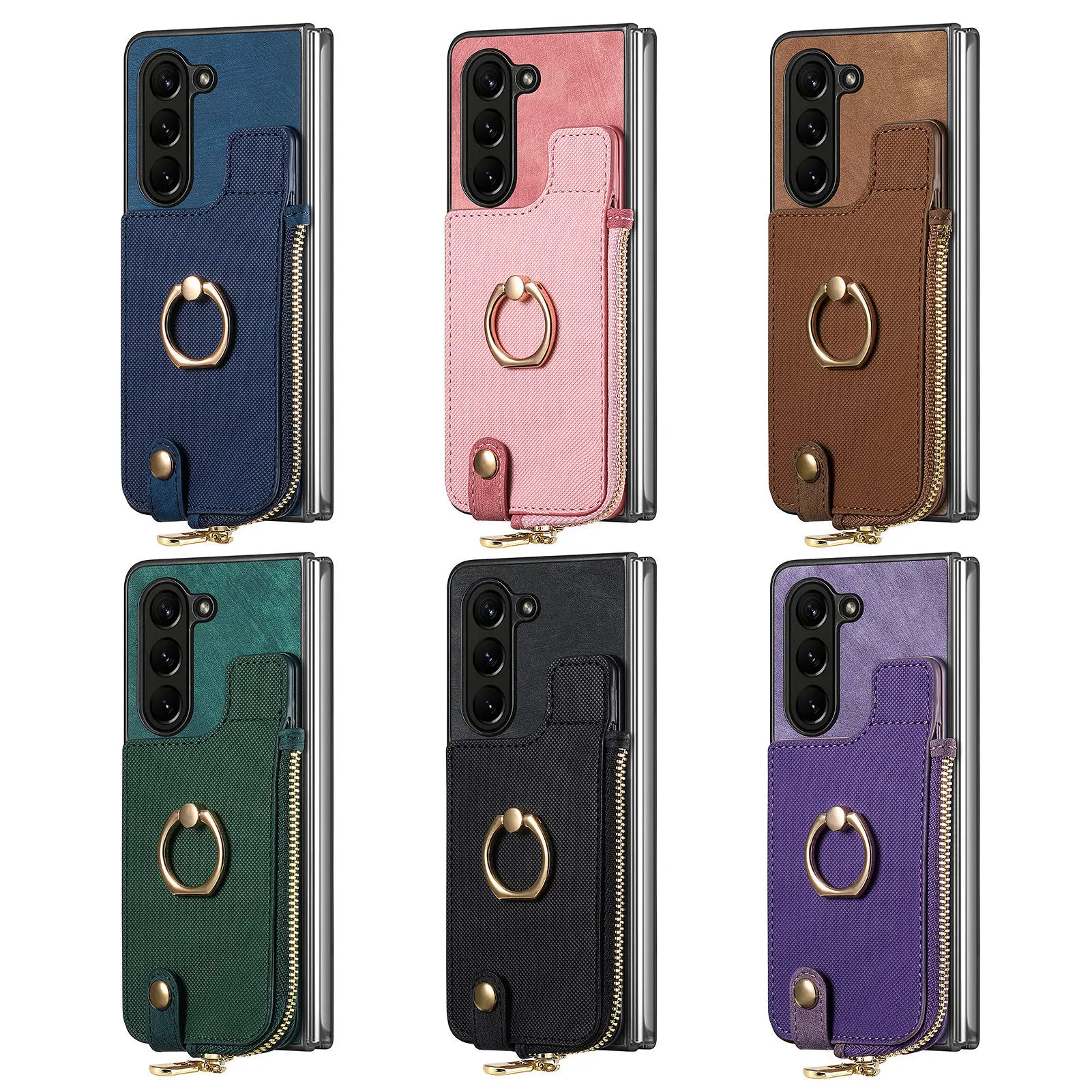 

Чехол-бумажник с отделением для карт для Samsung Galaxy Z Fold 5 Case F9460