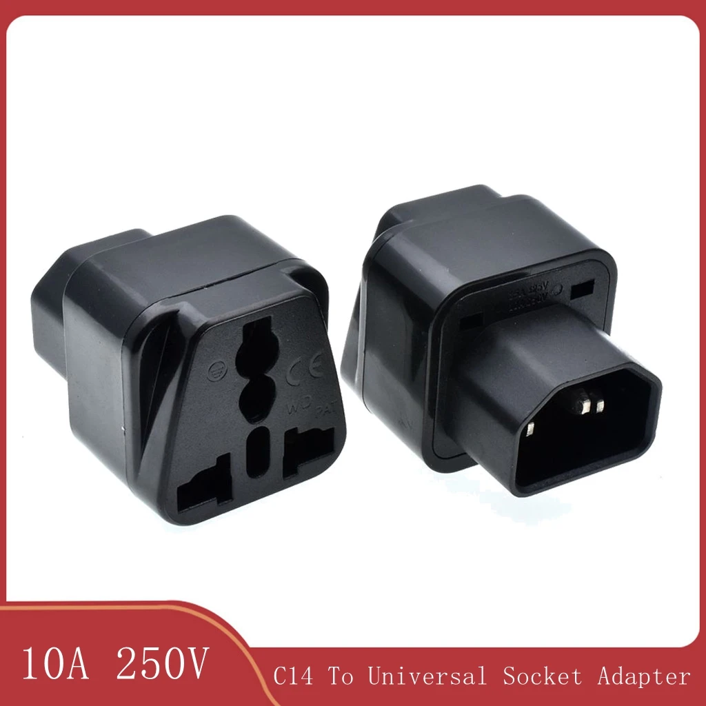 Белый/черный AC Электрический IEC 320 C14 PDU адаптер питания разъем компьютера C13 к