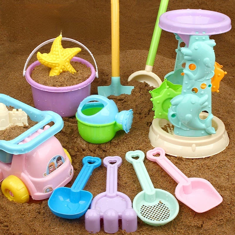 Baby Beach Toys Summer New Kids Bath Set Cute Colorful Sandbox Set Toy