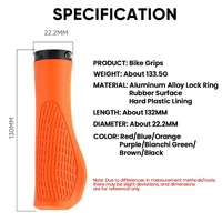 Poignées de vélo en caoutchouc VTT guidon couverture manchettes amortisseur anti-dérapant poignées de vélo poignée vtt manchettes vélo poignée poing partie 2