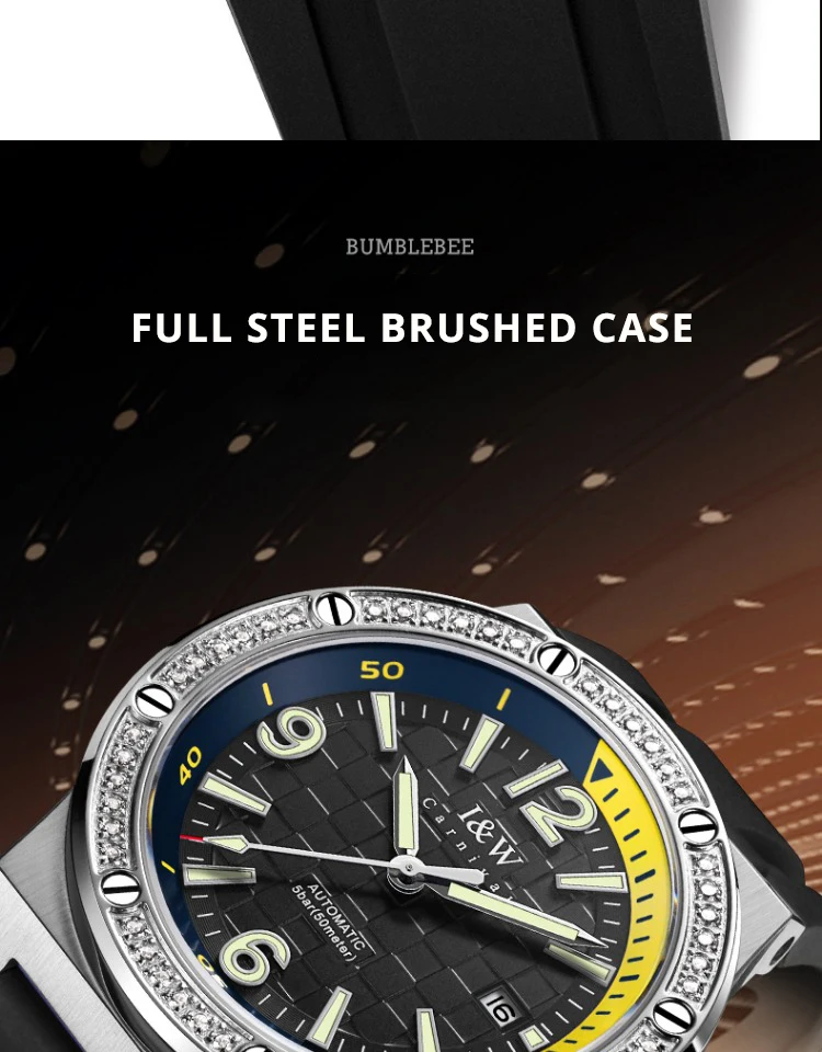 CARNIVAL Orologi da polso meccanici in zaffiro di alta qualità con movimento MIYOTA Orologi automatici per uomo in acciaio inossidabile Montres Hommes_voghion.com