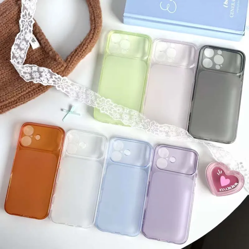Ultra Thin Translucent Matte Shockproof Phone Case with Frosted Protection